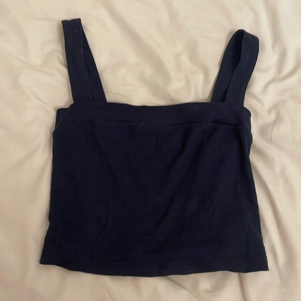 Women’s navy blue cropped tank